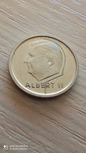 Бельгия 1 франк 1995г.