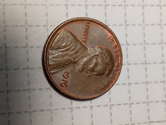 1 цент США 1976 год