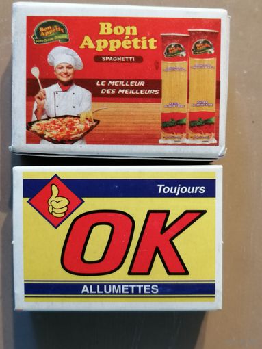 Спичечные коробки 5 х 3.5 х 1.5 см, серия "ОК", спички