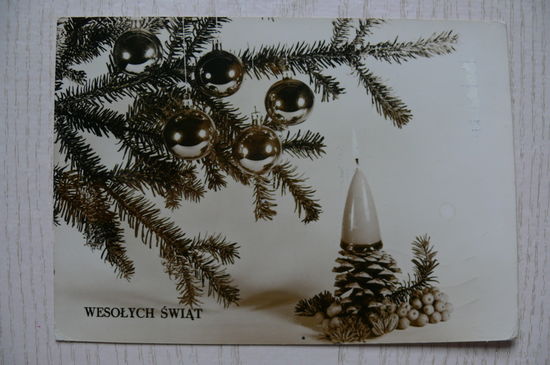 Счастливого Рождества! (на польском языке), 1973, подписана.