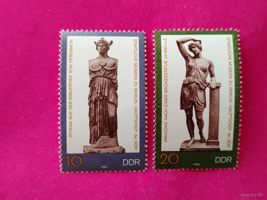 ГДР. Статуи. ( 2 марки ) 1983 года. ( 1-8 ).