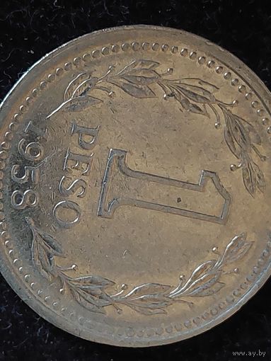 1 песо аргентина 1958