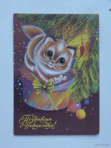 Нигматуллина с новым годом 1992 10х15  см