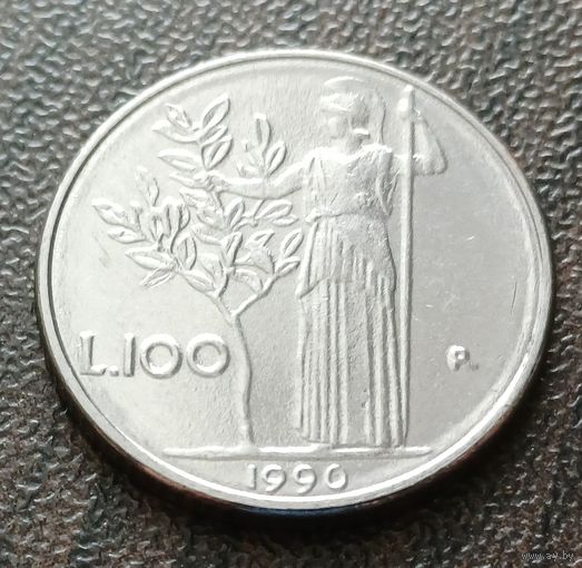 Италия 100 лир, 1990    ( 1-1-3 )