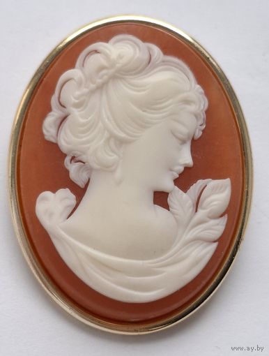 Брошь Камея. Брошь - Кулон. Чехословакия