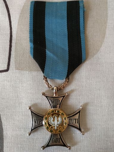 Орден Воинской доблести / Серебряный Крест Виртути Милитари, V класс . Польская Народная Республика, 1970 год.