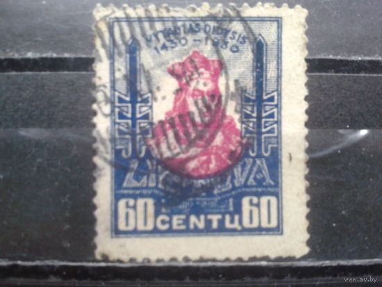 Литва, 1930, Князь Витаутас 60ст