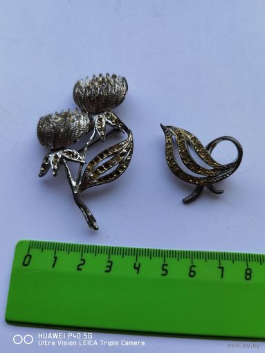 Броши цветочек СССР самая привлекательная цена трёхдневный аукцион