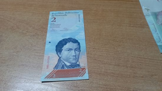 2 боливара 27,12,2012 Венесуэлы * 60451586