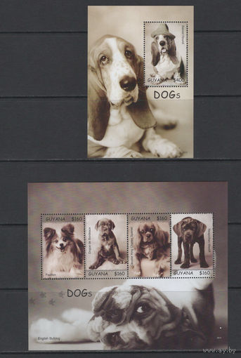 Фауна собаки Гайана 2007** Домашние животные Mi#7922-7926