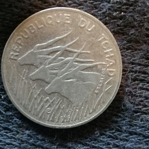 Чад 100 франков, 1990 г., KM# 3