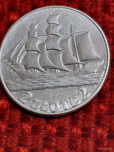 2 злотых Польши 1936 года.