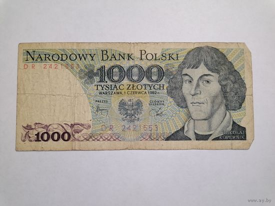 1000 злотых 1982