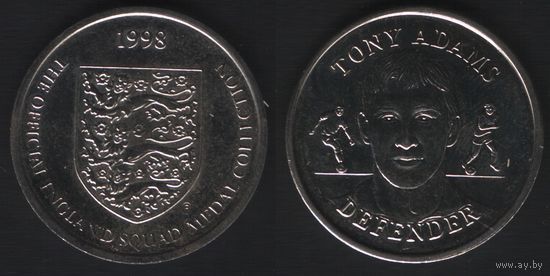 Official England Squad. Defender. Tony Adams -- 1998 - The Official England Squad Medal Collection (f0