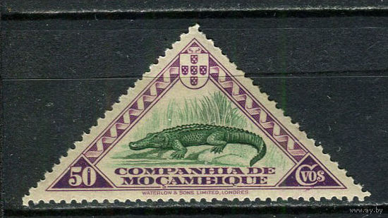 Португальские колонии - Мозамбик (Comp de Mocambique) - 1937 - Фауна. Крокодил 50С - [Mi.209] - 1 марка. MNH.  (Лот 18JQ)-T3P3
