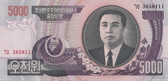 Северная Корея 5000 вон образца 2006 года UNC p46c(4)