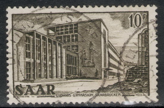 Саар 1953 Архитектура. Здания | Школа. Mi:DE-SL 325