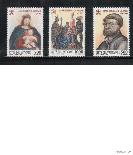 Ватикан-1993,(Мих.1104-1106)  **   , Художник, Живопись(полная серия)