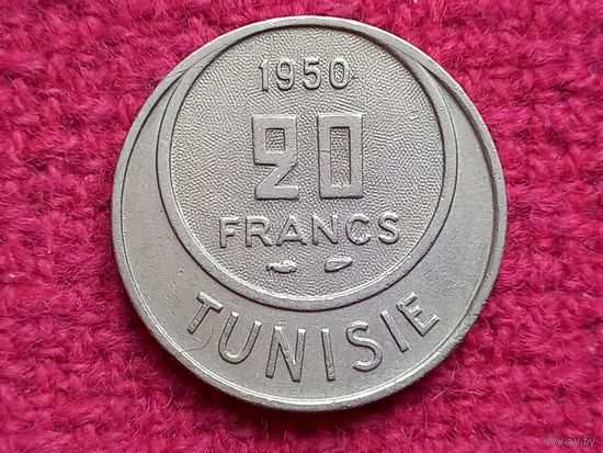 Тунис 20 франков 1950 г.