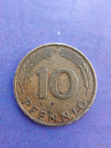 Германия ФРГ 10 пфеннигов1976 F
