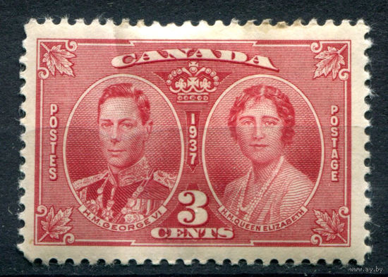 Британские колонии - Канада - 1937г. - коронация короля Георга VI - 1 марка - полная серия, MH [Mi 203]. #3-WB-96-A-2