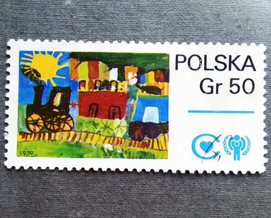 Марка Польша 1979 год Рисунки детей