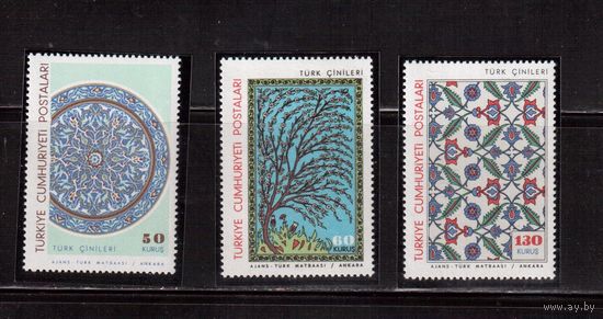 Турция -1966(Мих.1995-1997) ** , Культура, Фаянс