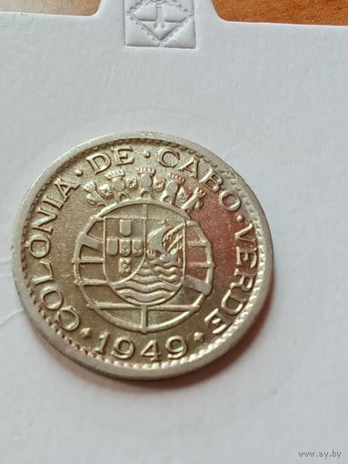 12. Распродажа! Кабо Верде (португальская колония) 50 сентаво 1949 г. Редкая!