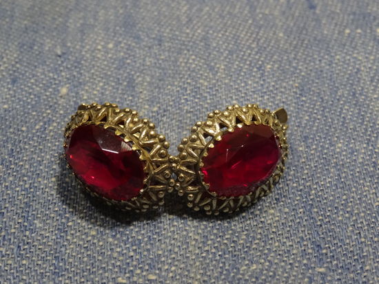 Серьги , серебро 875 проба, позолота,СССР