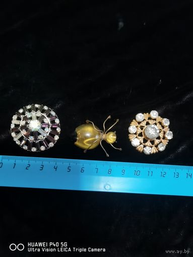 3 броши СССР одним лотом самая привлекательная цена трёхдневный аукцион