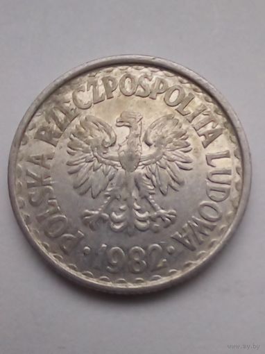 Польша 1 злотый 1982 г