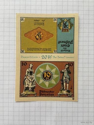 20 пфеннигов (нотгельды) г. Германия.-2912