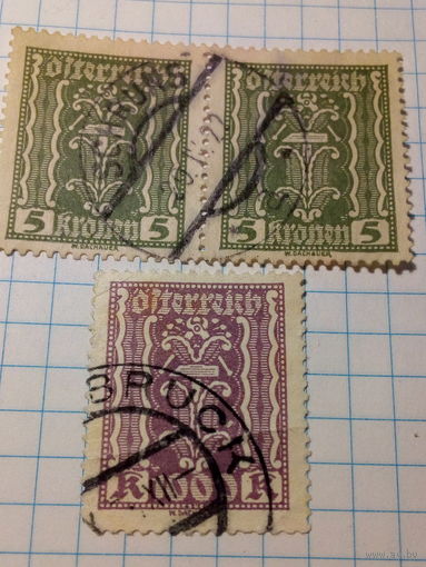 Марка Австрия 1922 год