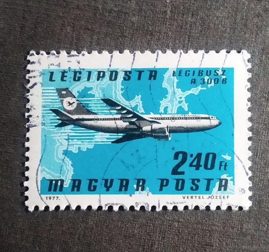 Марка Венгрия 1977 год Авиация