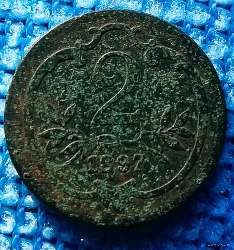 2 пфенинг 1897 год
