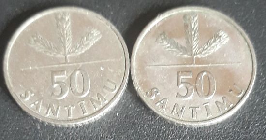 50 сантимов 1992 Латвия
