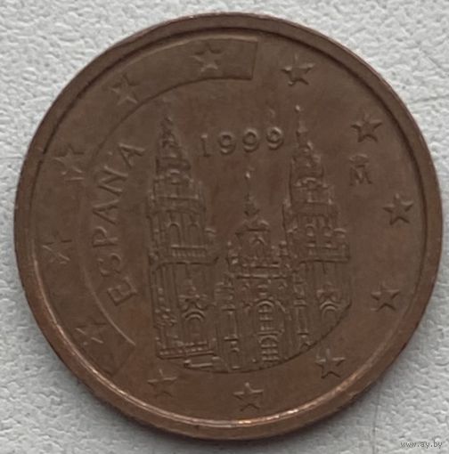 Испания 2 евроцента 1999 г.