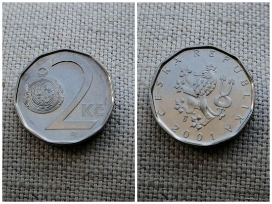 Чехия/Чехословакия 2 кроны 2001