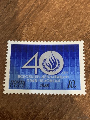 СССР 1988. 40 лет всеобщей декларации прав человека. Полная серия