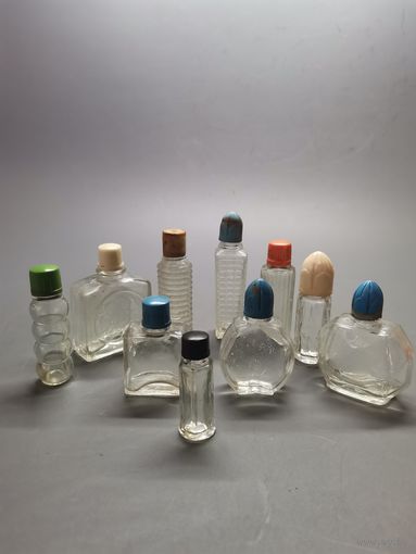 Флакончик от парфюм СССР. 10 шт. одним лотом.