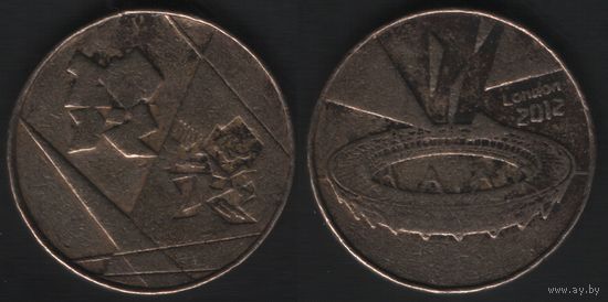 Жетон Великобритания Олимпийские игры 2012 года в Лондоне 50 пенсов (nf01 ТОРГ