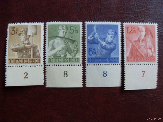DR Mi.850-853 Рейх. 1943 год MNH (mi.4 euro+)