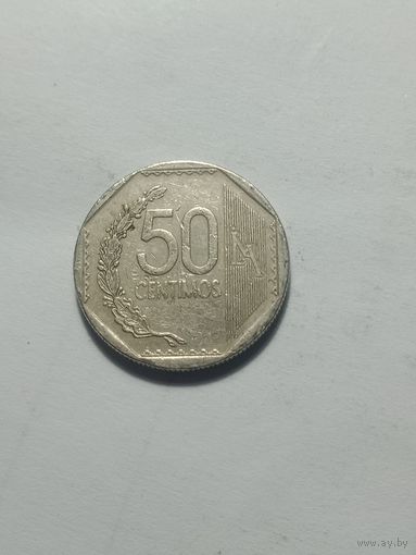 Перу 50 Сантимо 2013 года .