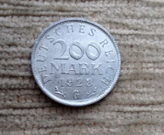 Werty71 Германия 200 марок 1923 G Веймар