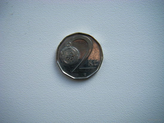 Чехия 2 кроны 2009г.