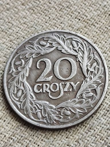 Распродажа - 20 грошей 1923г.,Польша,Вторая Республика
