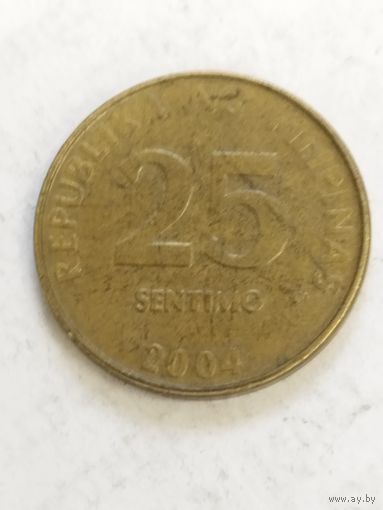 Филиппины 25 сентим 2004