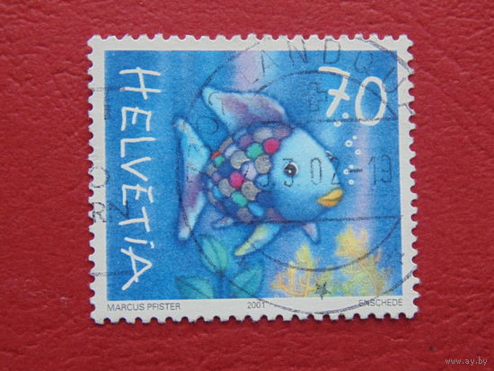 Швейцария 2001г. Рыба.