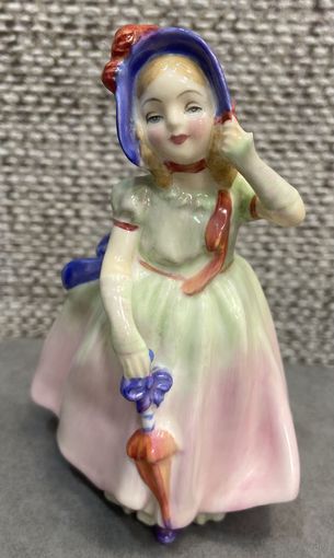 Статуэтка Royal Doulton Англия. "Babie". Девочка с зонтиком. Высота 12см 1935 год.
