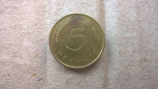 ФРГ 5 пфеннигов, 1990"A". (D-89)